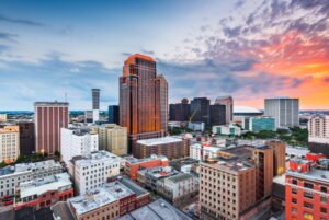New Orleans, Louisiana, USA central business district skyline.