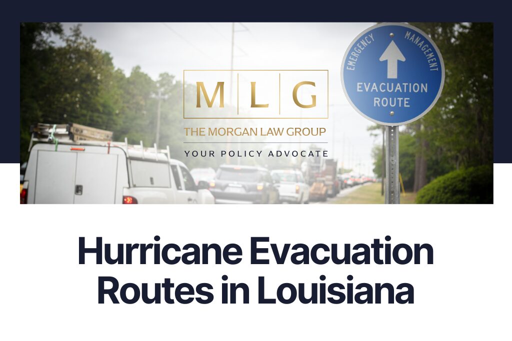 Hurricane Evacuation Routes in Louisiana