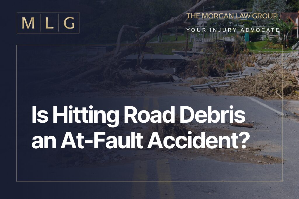 is hitting road debris an at fault accident