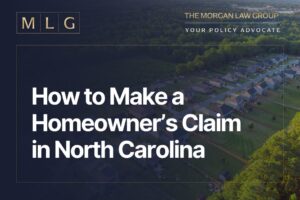 how to make homeowners claim in North Carolina