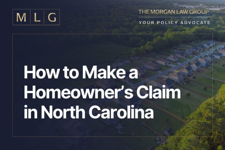 How to Make a Homeowner’s Claim in North Carolina | The Morgan Law ...