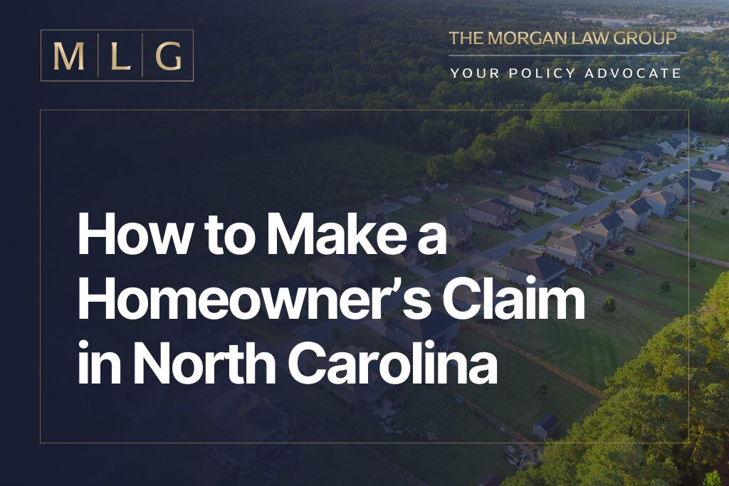 how to make homeowners claim in North Carolina